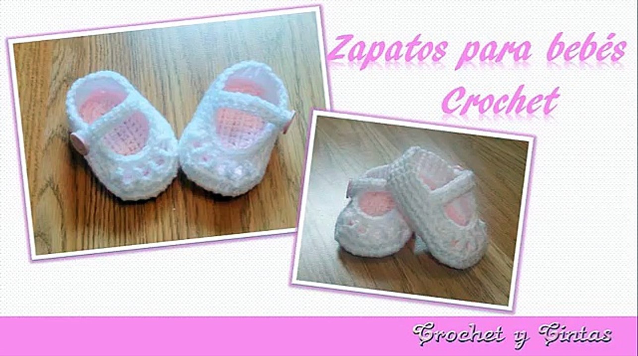 Zapatitos de bebe a crochet 2025 de 0 a 3 meses