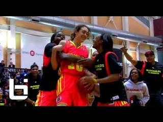 Girl Dunks Twice! 6'3" Breanna Stewart Puts Down 2 Dunks In McDonald's All American Dunk Contest!