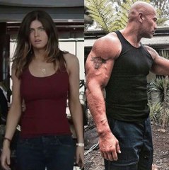 Rock falling in love with Alexandra Daddario