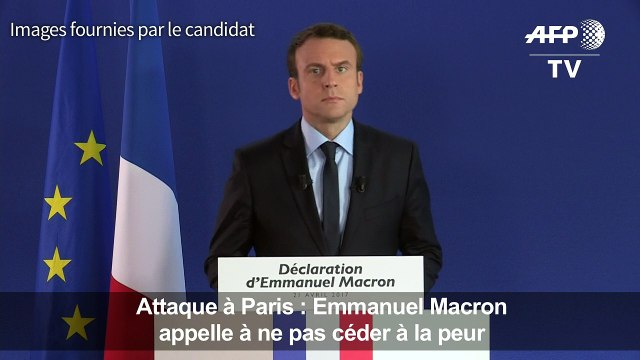 Attentat : Macron appelle à ne pas céder à la peur
