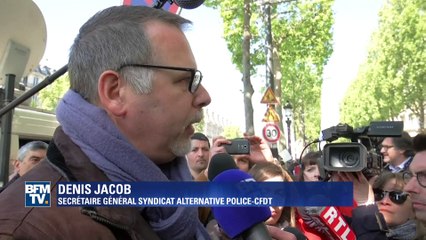 "Tristesse", "colère": l’hommage de policiers à leur collègue tué sur les Champs-Élysées