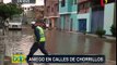 Aniego de medianas proporciones afecta calles en Chorrillos