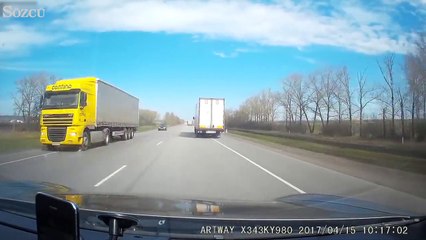 Direksiyon başında uyuyakalınca...