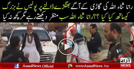 What Police Did With Old Man Who Was Dancing Near Rana Sanaullah's Car