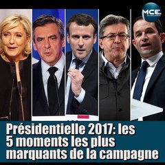 Présidentielle 2017: les cinq moments les plus marquants de la campagne