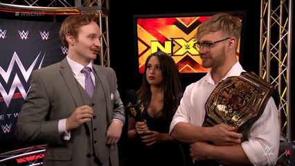 Kayla Braxton, Tyler Bate and Jack Gallagher Backstage Segment