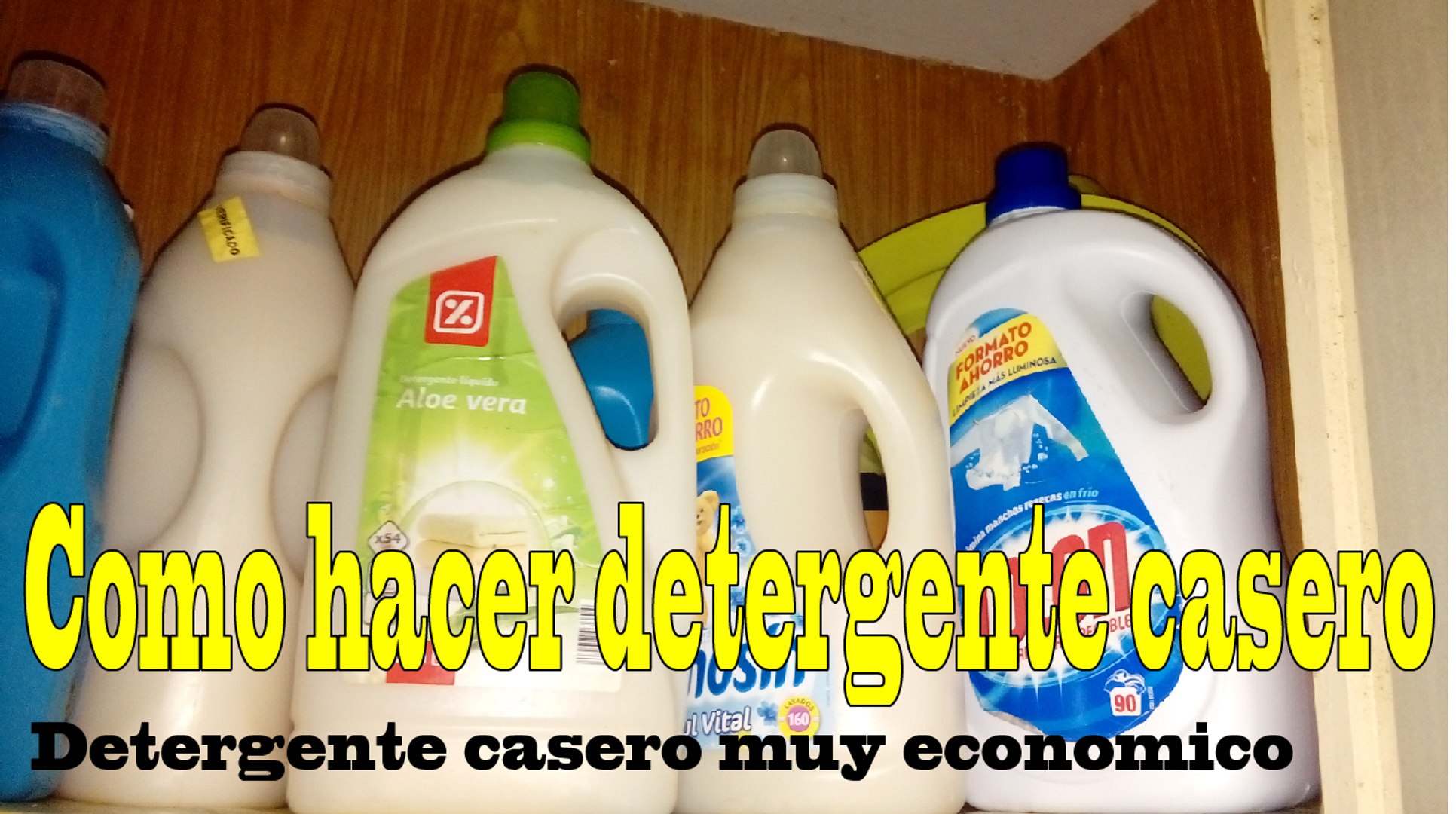Como hacer detergente liquido para lavadora económico, - Vídeo Dailymotion