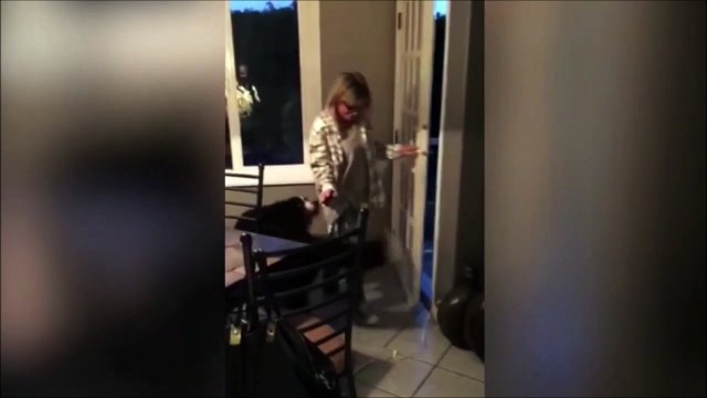 Attention, quand ce gros chien est content il est très très content... Adorable