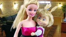 Barbie ve Maşa Tv İzliyor Ken ise Hayalet Oluyor - Maşa Barbie Türkçe Çizgi Film ,2017