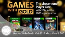 Trailer - Games With Gold (Les Jeux de Mai 2017 sur Xbox One et Xbox 360)