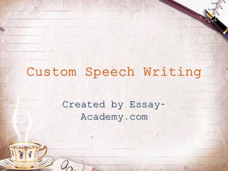 Custom Speech Writing