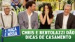 Chris Flores e Carlos Bertolazzi dão dicas de casamento para Seu Memê | A Praça É Nossa (20/04/17)