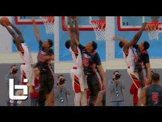 Theo Pinson SMASHES on Defender at Under Armour Showcase (Future UNC Tar Heel)