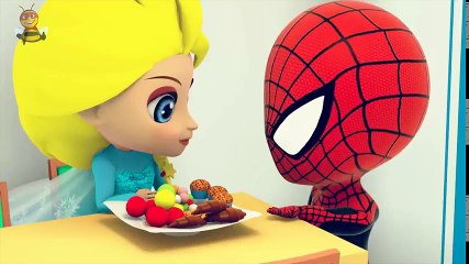 Princess ELSA Stomachache Because Of Eating Much Pizza ! Fun Kids Toys Superhero 3D Clay Animation_7