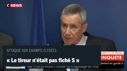Francois Molins : "Le tireur n'était pas fiché S"