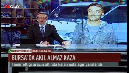 Bursa'da akılalmaz kaza (Haber 21 04 2017)