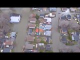 Extensive Flooding in Gatineau, Quebec, Seen Via Drone From Above