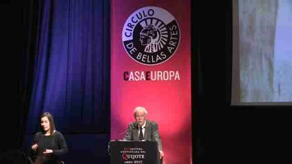 El premio Cervantes, Eduardo Mendoza, inicia la lectura de "El Quijote" en el Círculo de Bellas Artes