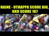 IPL 10 : Sunil Narine, Robin Uthappa help Kolkata set massive target of 187 runs | Oneindia News
