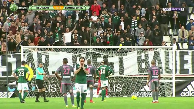Red Star 2 - 1 Bourg Peronnas Anatole Ngamukol penalty Goal FRANCE- Ligue 2 - 21.04.2017 (Full Replay) HD