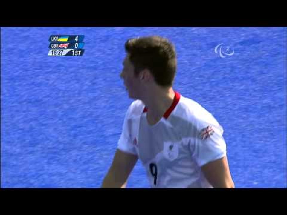Football 7-a-side - UKR vs GBR - 1st half  Men's Prelims B1 vs B3 - London 2012 Paralympic Games