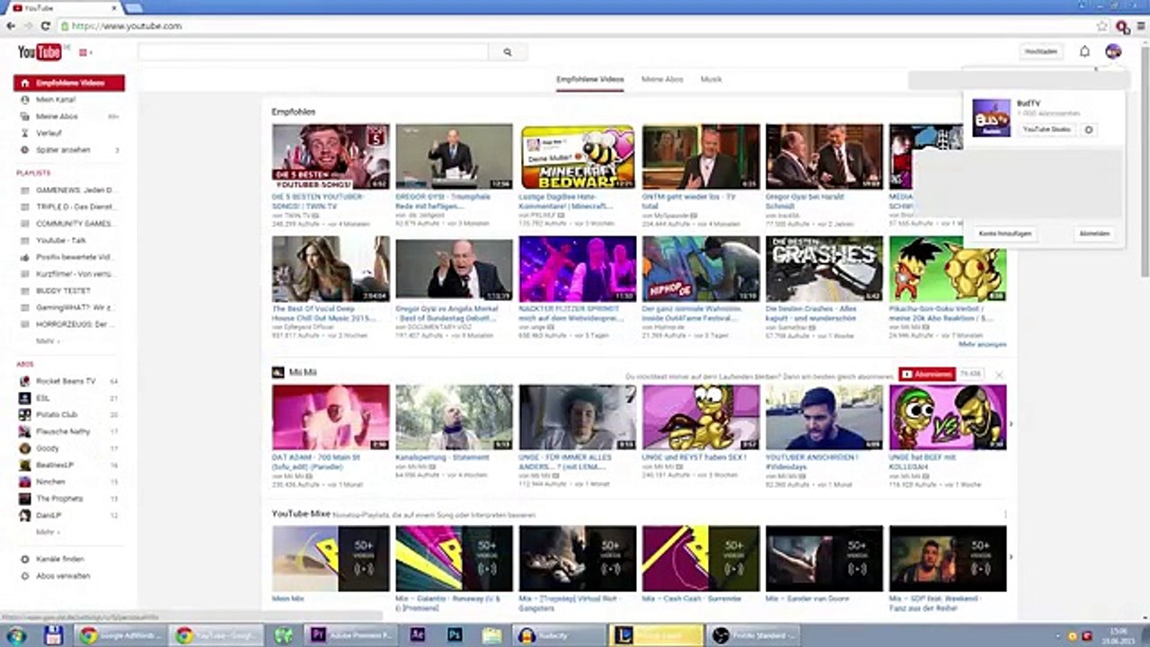 GELD VERDIENEN MIT YOUTUBE - 2015 Tutorial. Ads...