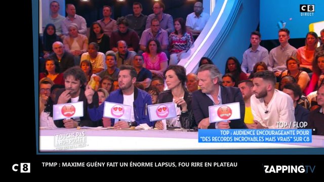 TPMP : Maxime Guény fait un gros lapsus, fou rire en plateau (vidéo)