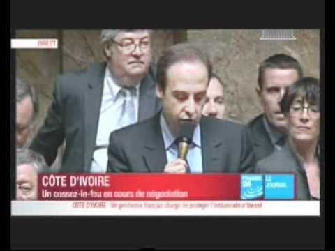 Le gouvernement Fillon explique l'intervention militaire de Licorne devant les députés français