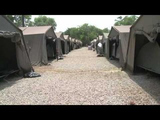 Dans le camp de Port-Bouët à Abidjan