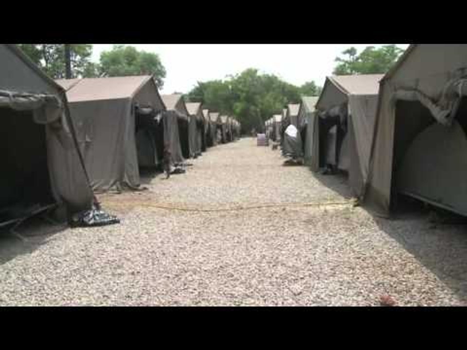 Dans le camp de Port-Bouët à Abidjan