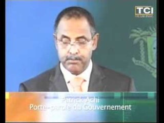 Communiqué du Gouvernement du 09 Avril 2011 lu par son porte parole Patrick Achi