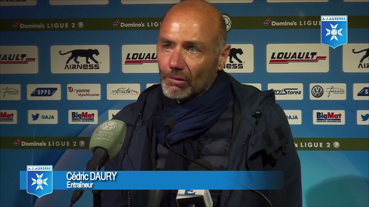Cédric Daury après AJA 1 - 1 Tours FC