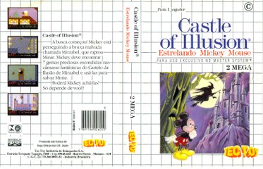 Gameplay Mickey Mouse - Castle of Illusion (Master System)