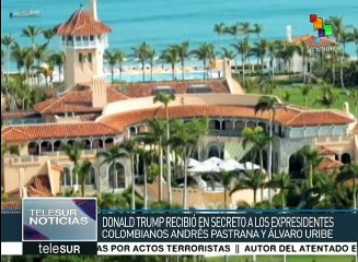 EEUU: Trump recibe en secreto a expdtes. colombianos Pastrana y Uribe