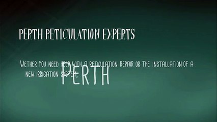 reticulation repairs perth