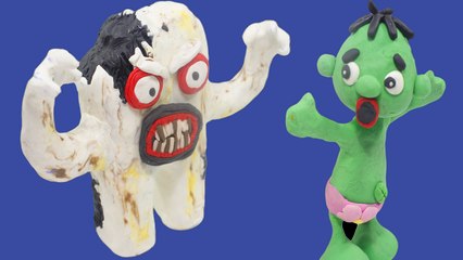 Baby Hulk With Decay Tooth Monster-Stopmotion Cartoon For Kid