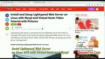 How to Install Lightspeed web server on Linux Part 1 (English)