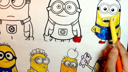 Coloring Page Disney Princess of The Pacific Minions Coloring Markers Videos For Children