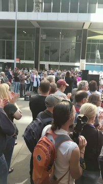 Large Crowd Gathers at Martin Place in 'March for Science'