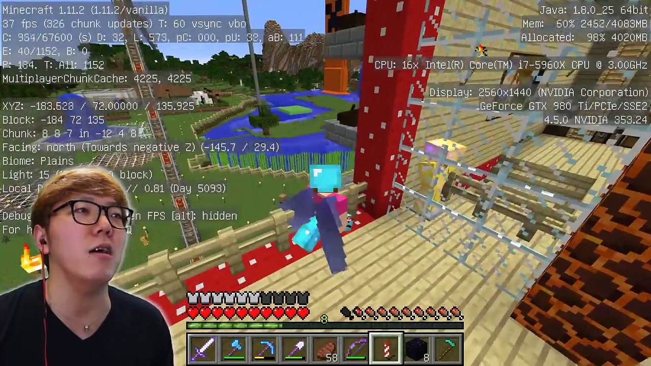 マインクラフト フンフンおじさんをjohnnyって名前にすると暴れ出すらしいので試したら悲劇が ヒカキンのマイクラ実況 Part352 ヒカクラ Video Dailymotion