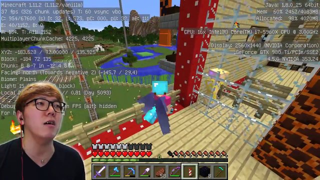 【マインクラフト】フンフンおじさんをJohnnyって名前にすると暴れ出すらしいので試したら悲劇が…【ヒカキンのマイクラ実況 Part352】【ヒカクラ】