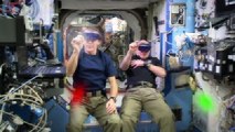 We couldn't resist adding special effects to NASA Astronaut Scott Kelly and Tim Peake having some Virtual Reality