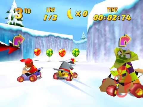 Snowflake Mountain (Diddy Kong Racing Playtrough)