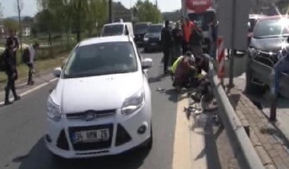 TEM'de zincirleme kaza... Trafik kilit