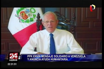 Pedro Pablo Kuczynski envió mensaje solidario a Venezuela
