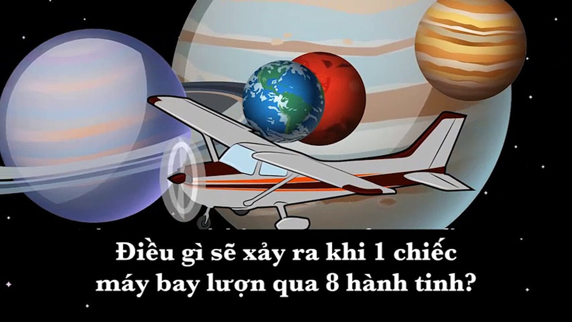 ⁣Điều gì sẽ xảy ra khi 1 chiếc máy bay lượn qua 8 hành tinh?