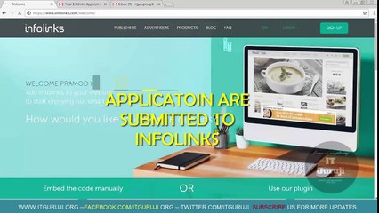 How to Apply for infolinks and Earn Online Hindi tutorial Part1