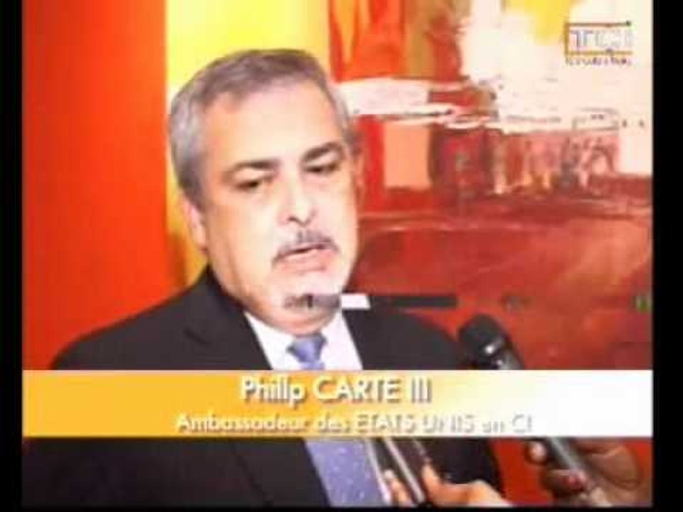 Audience du Prsident Alassane Ouattara accorde lambassadeur des USA en Cote dIvoire