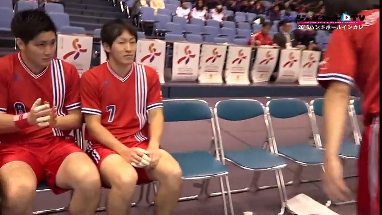 ハンドボール2016インカレ男子決勝、国士舘大学vs明治大学