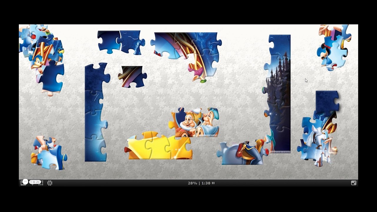 Puzzle Game Princess Snow White - Disney -  ukladanka puzzle - Puzle Kid